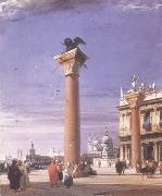 Richard Parkes Bonington The Column of St Mark in Venice (mk09) oil painting reproduction
